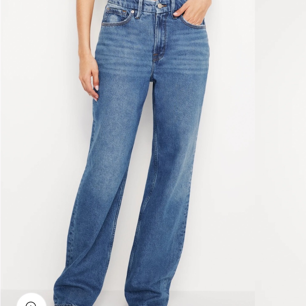 Good American Blue 90s relaxed wide leg jeans - Picture 2 of 10